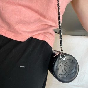 CHANEL Chocolate Bar Lamb Skin  Pouch crossbody/ fanny pack